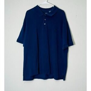 IZOD Polo Shirt Men's XXL Blue Classic Fit Short Sleeve Everyday Casual Golf Dad
